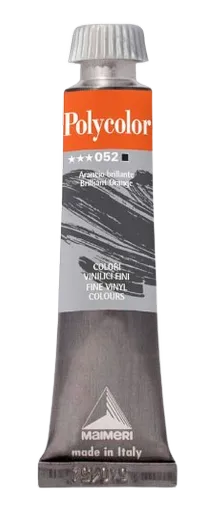 MAIMERI POLYCOLOR - Jemné vinylové farby 052 - brilliant orange, 20 ml