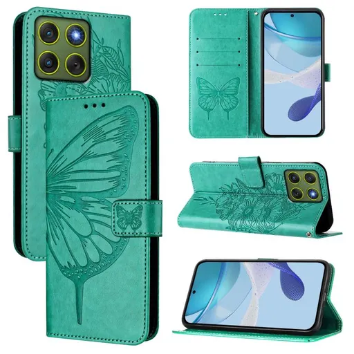 ART BUTTERFLY Peňaženkový obal pre Motorola Edge 70 zelený