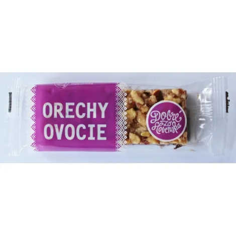 Dobré zo Slovenska Tyčinka ORECHY OVOCIE 35 g