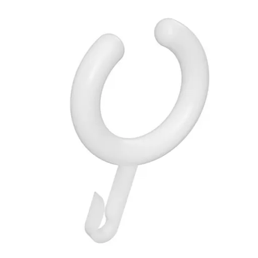 Plastové háčiky Bemeta pre sprchový záves 12 ks biela 153653506