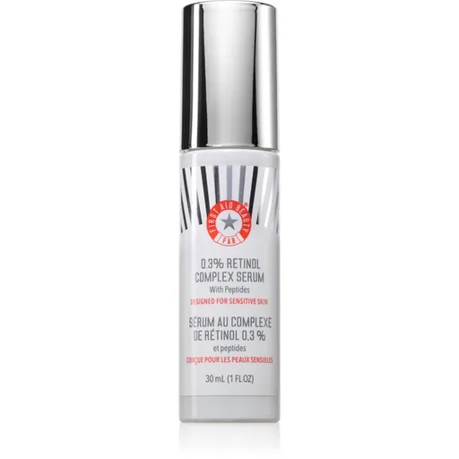First Aid Beauty 0.3% Retinol Complex Serum protivráskové retinolové sérum s peptidmi pre citlivú pleť 30 ml