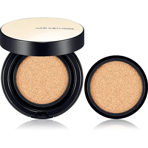 JUNG SAEM MOOL Essential Skin Nuder Cushion hydratačný make-up v hubke + náhradná náplň odtieň Medium Deep 2x14 g