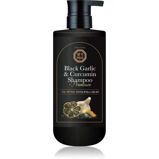 DAENG GI MEO RI Black Garlic & Curcumin Shampoo hĺbkovo regeneračný šampón pre rast vlasov a posilnenie od korienkov 500 ml