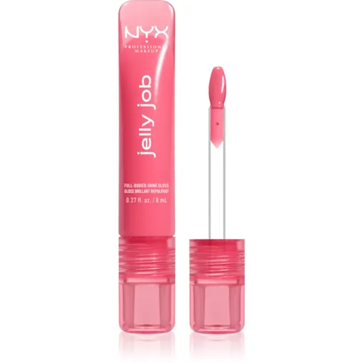 NYX Professional Makeup Jelly Job žiarivý lesk na pery so zväčšujúcim efektom odtieň Jelly Blushin 7.5 ml