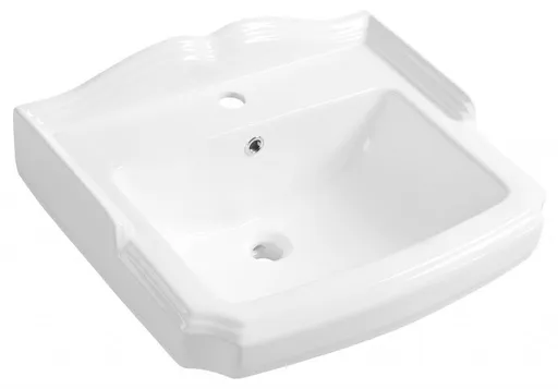 AQUALINE - ANTIK keramické umývadlo, 58x47cm, biela AK102
