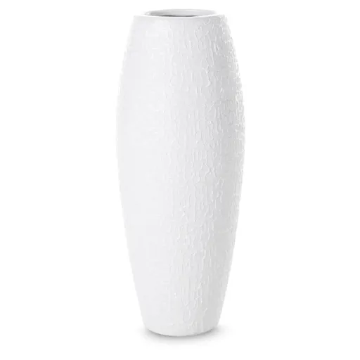 ArtFir Keramická váza RISO 10 | biela 12 x 30 cm