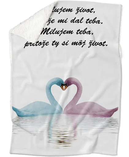 Deka Milujúce labute (Podšitie baránkom: ÁNO)