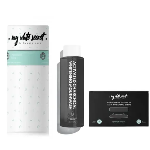 My White Secret Gift Pack Active Charcoal sada zubnej starostlivosti
