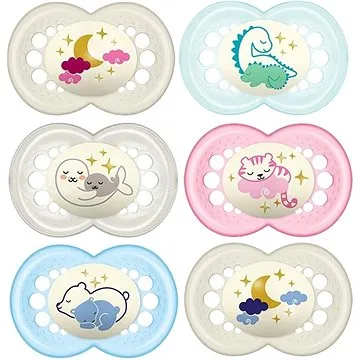 MAM Cumlík NIGHT 6m+, 1 ks (9001616280924)