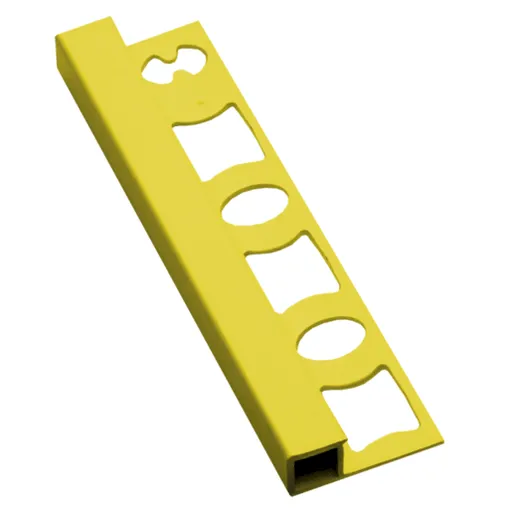 Lišta ukončovací "hranatá" Profil-EU žltá, PVC, dĺžka 250 cm, výška hrany 8 mm, LH8250Y