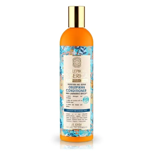 NATURA SIBERICA Rakytníkový balzam pre oslabené a poškodené vlasy 400 ml