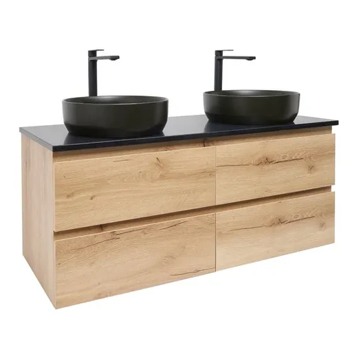 Kúpeľňová skrinka s umývadlom SAT B-Way 119x50x45 cm dub mat BWAY2120OAKTKUBB