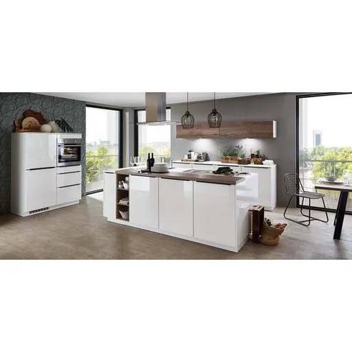 Vzorka kuchynských dvierok Naturel Fatma 503, Lakovaný laminát, Alpská biela vysoký lesk VZOREKFATMA503