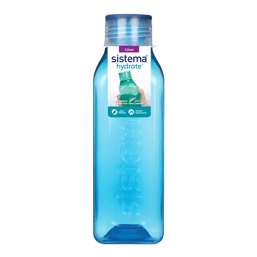 SISTEMA Hydrate Fľaša Square skrutkovacie viečko modrá 725 ml