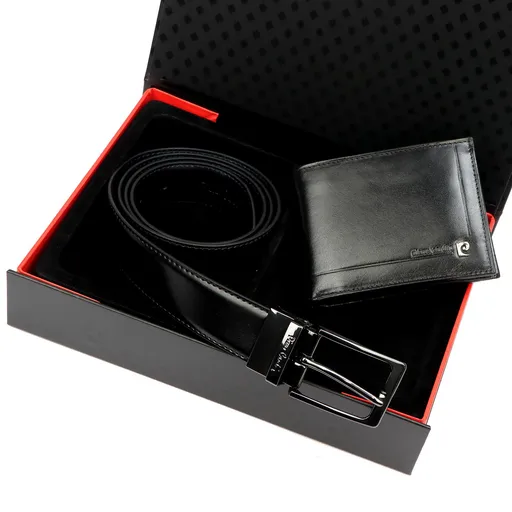 Darčekový set Pierre Cardin ZG-214-BR – kožený opasok a peňaženka