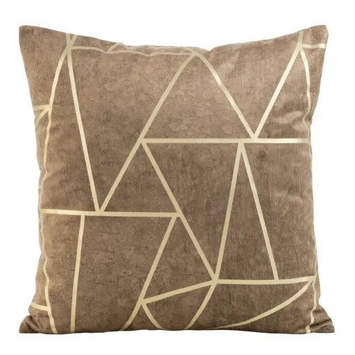 ArtFir Obliečka na vankúš  BLINK 29 | tmavobéžová 45 x 45 cm