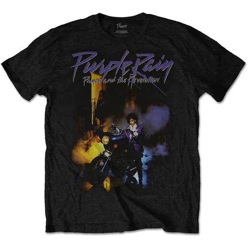 Prince tričko Purple Rain Čierna 3 – 4 roky