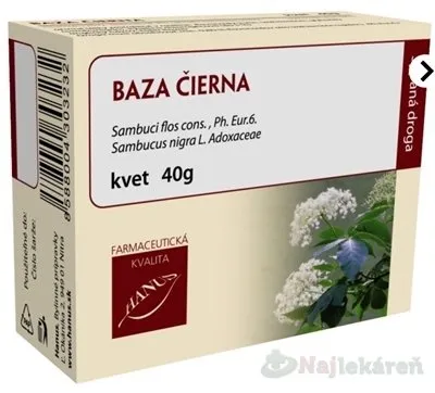 HANUS BAZA ČIERNA kvet, 40g