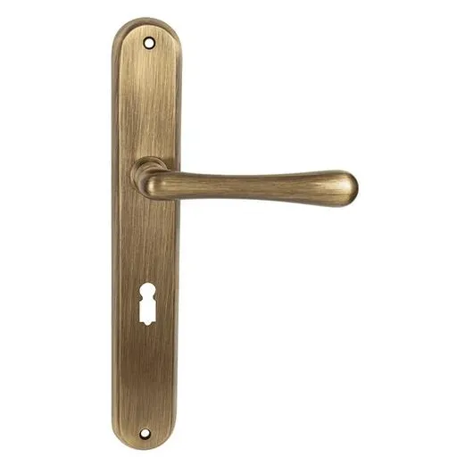 Kľučka Naturel Elegant bronz česaný lesklý WK kľúč rozteč 72 mm ELEGANTOGR72