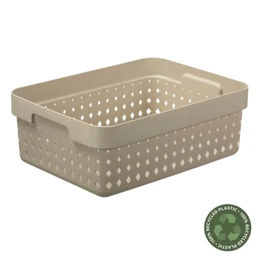 PLAST TEAM - Košík úložný 11l béžový Seoul