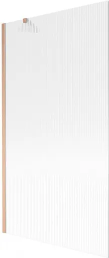 MEXEN/S - Next vaňová zástena FIX 100 x 150, prúžky, meď kartáčovaná 895-100-000-00-09-65