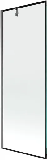 MEXEN/S - Next vaňová zástena FIX 70 x 150, čierna vzor, grafit kartáčovaná 895-070-000-00-70-66