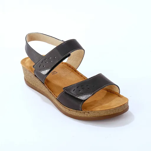 Kožené sandále na suchý zips