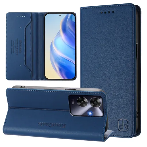 RINA Zaklápacie puzdro pre Realme Note 60 tmavomodré