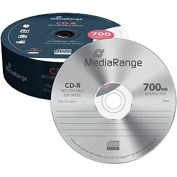 MediaRange CD-R 25 ks cakebox (MR201)