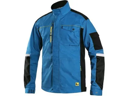 Blúza CXS STRETCH, 170-176cm, pánska, stredne modrá-čierna, vel. 58