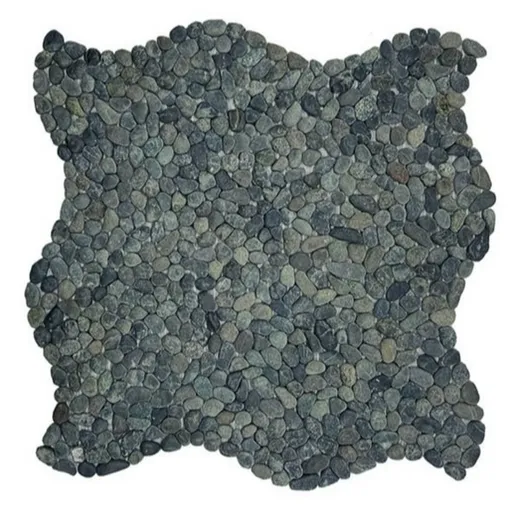 Kamenná mozaika Mosavit Mini pebbles negro 30x30 cm mat PEBBLENE