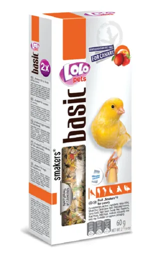 Lolo Pets Smakers tyčinky pro kanáry ovocie 60 g