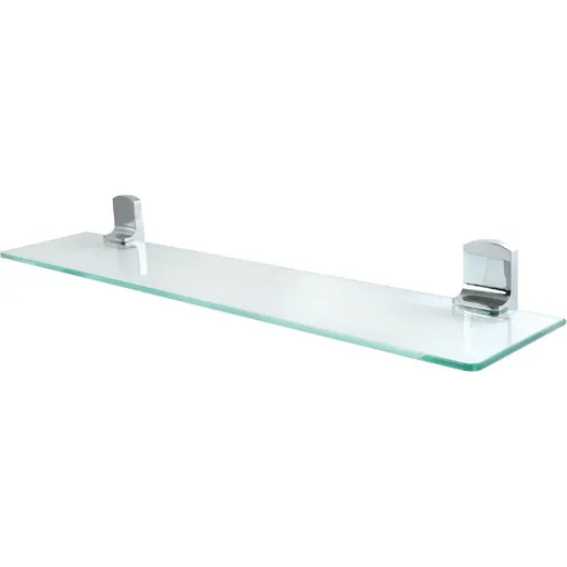 Spirella Nástenná sklenená polička Taku 60 cm, lesklá nehrdz. oceľ