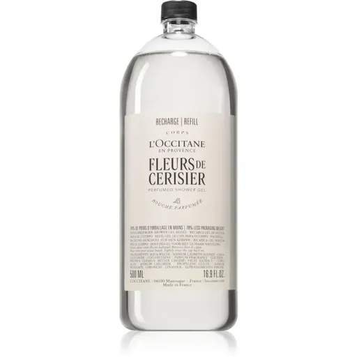 L’Occitane Fleurs de Cerisier sprchový gél náhradná náplň 500 ml