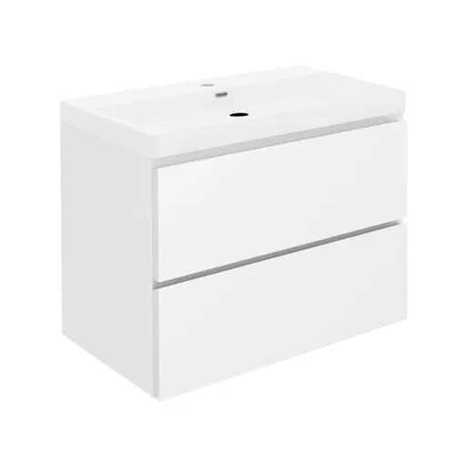 Kúpeľňová skrinka s umývadlom SAT B-Way 59x50x45 cm biela lesk BWAY260WU4