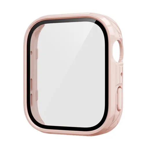 PC FULL COVER Plastový kryt so sklom pre Huawei Watch Fit 4 ružový