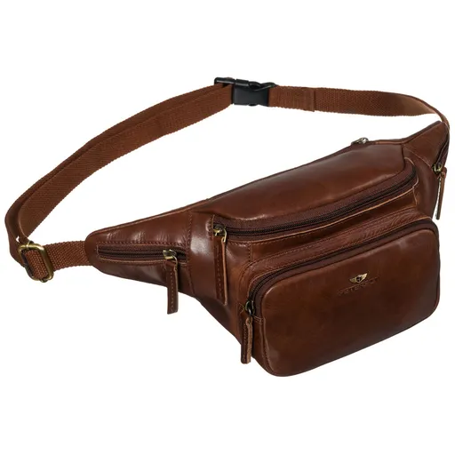 Hnedá pánska kožená ľadvinka na pás – štýlová a praktická na každý deň