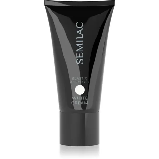 Semilac Acrylgel Elastic White Cream akrylátový gél na nechty odtieň White 30 g