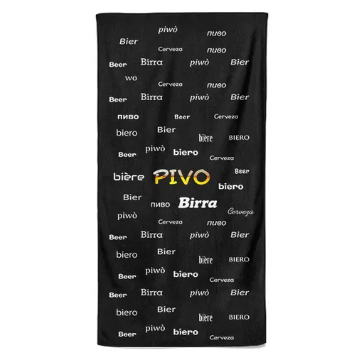 Osuška Pivo - jazyky