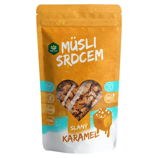 TOPNATUR Müsli srdcom slaný karamel 350 g