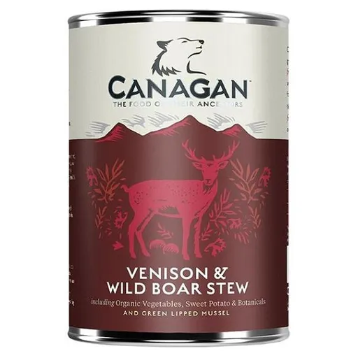 CANAGAN Venison & wild boar stew konzerva pre psov 400 g