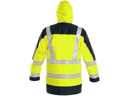Pánska reflexná bunda LONDON, 5v1, žlto-modrá, vel. 2XL