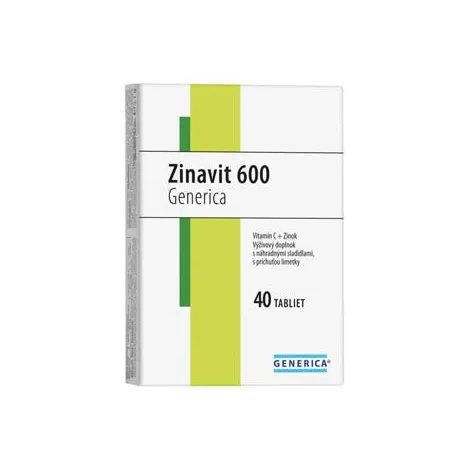 Zinavit 600 Generica limetka 40 tbl