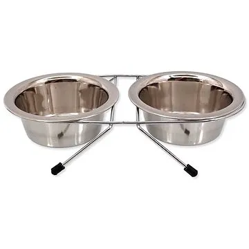 DOG FANTASY Stojanček, nerezová súprava 13 cm, 2× 0,38 l (8595091781843)