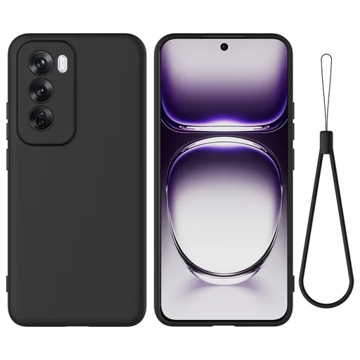 RUBBER Ochranný obal pre Oppo Reno12 Pro 5G čierny