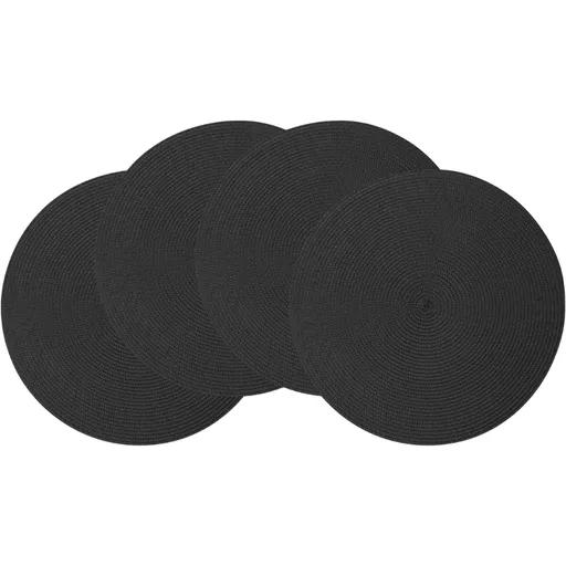 Altom Prestieranie Straw čierna, pr. 38 cm, sada 4 ks