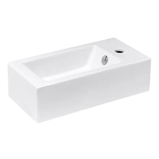 Umývadielko Glacera Bigio 50x25 cm otvor pre batériu vpravo BG5025P