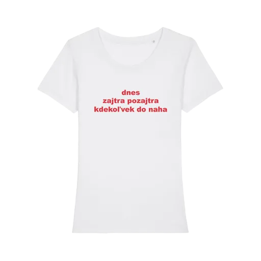 Call Dominika tričko Všade a stále Biela S