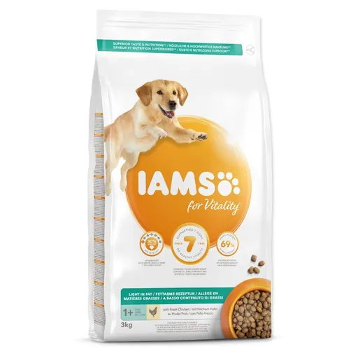 IAMS Dog Adult Weight Control Chicken granule pre psov 1 kus, Hmotnosť balenia (g): 3 kg