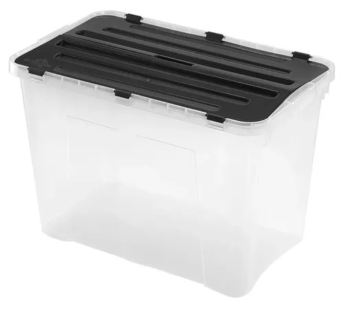 Plastový úložný box s vekom HEIDRUN 60l